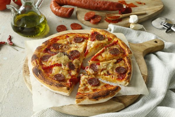 Pizza de chorizo riojano