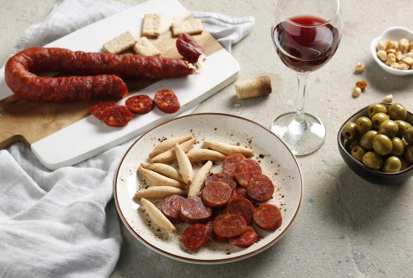 Tapa de chorizo Riojano con picos