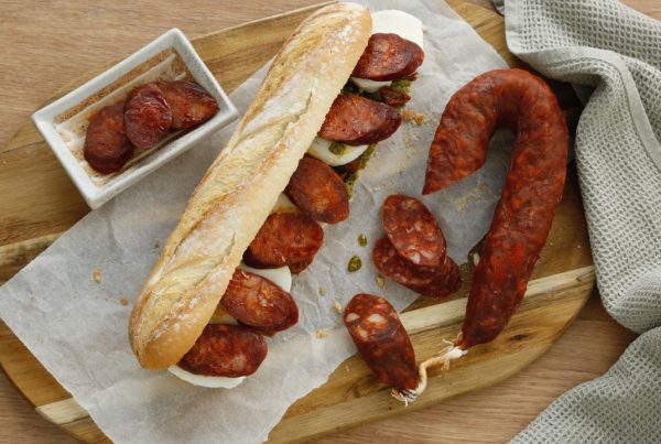 Bocadillo de chorizo riojano
