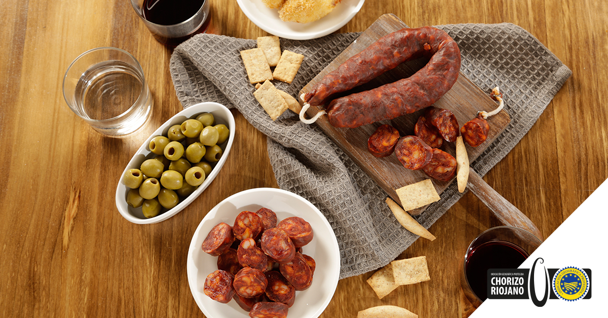 vino, chorizo y pan, gastronomía La Rioja