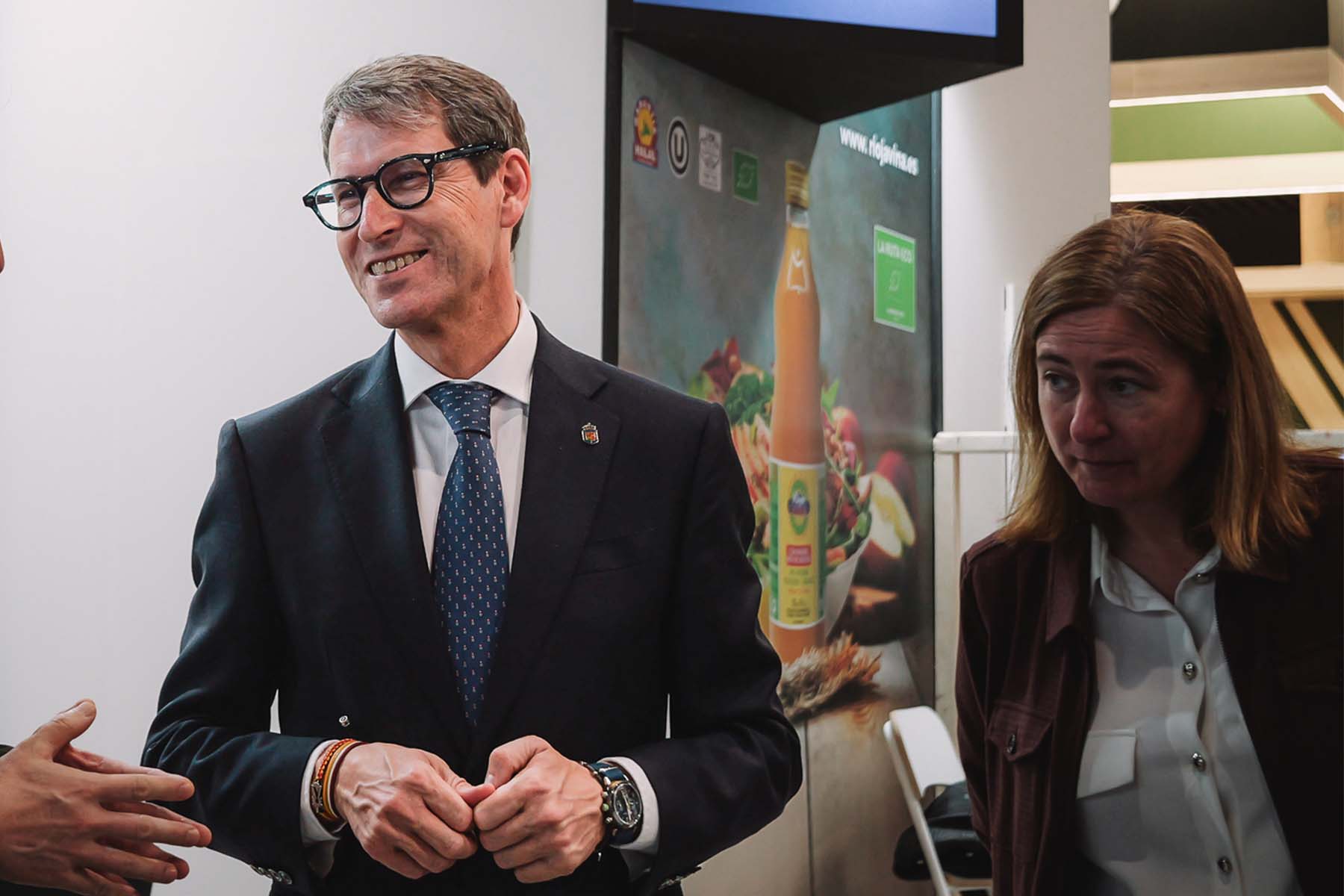 El presidente del Gobierno de La Rioja, Gonzalo Capellán visitó a nuestros operadores en la Feria Alimentaria de Barcelona